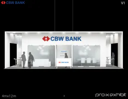 10x40 Inline booth design by Pro-X Exhibits